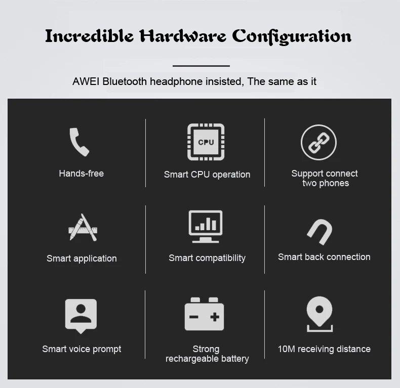 AWEI A885BL Bluetooth наушники водонепроницаемые беспроводные наушники HiFi спортивные наушники APT-X fone de ouvido стерео наушники