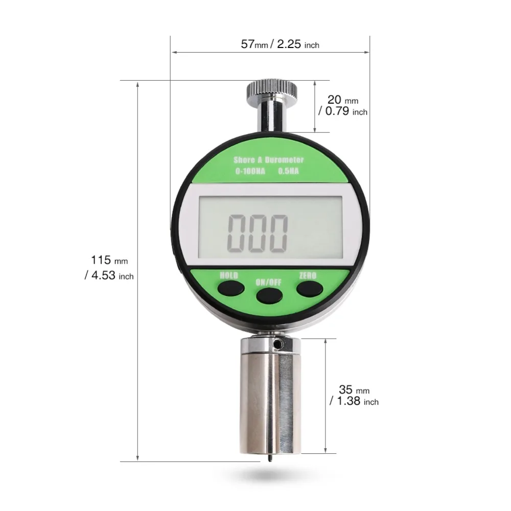 Shore Durometer A Digital Hardness Tester Meter Duro meter Rubber for Plastics Various Rubbers Multi-Fat | Инструменты