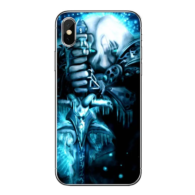 Arthas the Lich King Game Heroes of The Storm WOW Silicone Cases For iPod Touch iPhone 4 4S 5 5S 5C SE 6 6S 7 8 X XR XS Plus MAX |