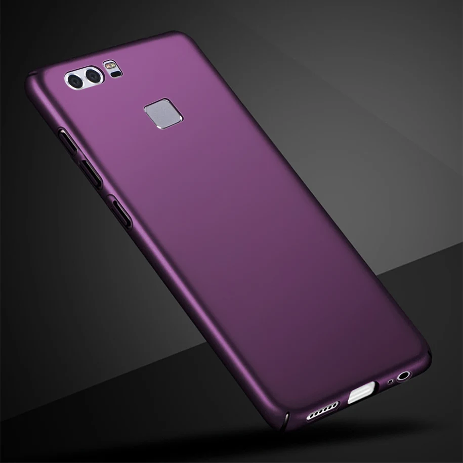 Purple Чехол для huawei P9, Матовый Жесткий полное заднее покрытие для huawei P9 EVA-L09 EVA-L19, чехол для EVA-L29, чехол для huawei P9, чехол 5,2" - Цвет: Purple
