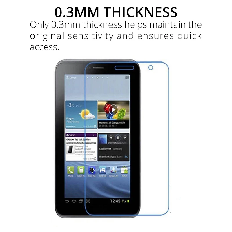 Закаленное стекло для samsung Galaxy Tab 2 7,0 GT-P3100 защита экрана на Tab2 7 P3100 P3110 P 3110 защитная пленка против царапин