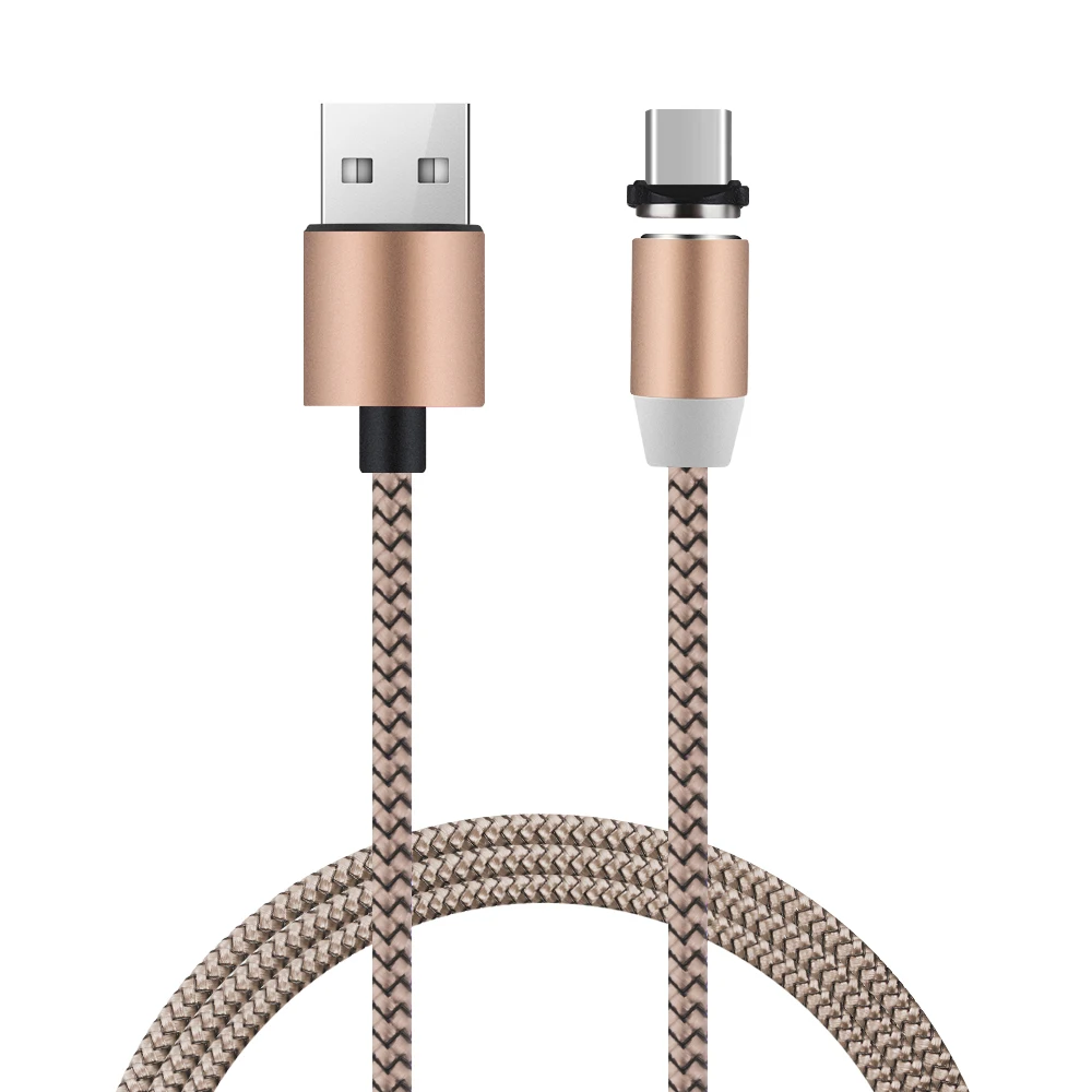 1 шт. Магнитный кабель Micro USB type C для быстрой зарядки, светодиодный, светящийся, зарядное устройство, плетеный шнур, разъем для смартфонов samsung huawei