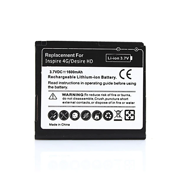 Для телефона HTC Desire HD A9191 аккумулятор 1600 мАч подходит для G10 Inspire 4G Ace BD26100 T8788