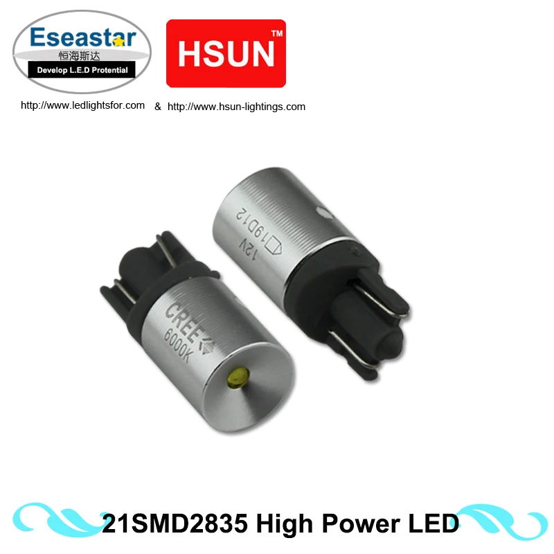 

2 Piece/Lot LED Auto Bulb High Power 194 LED With 501 W5W Constant Current Driver With T10 Reflector Metal Design DC12V