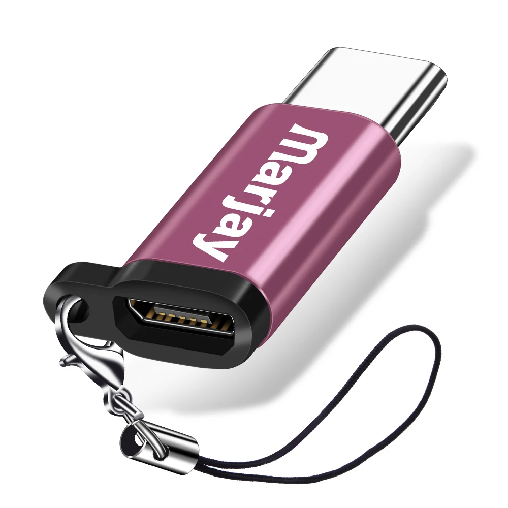 Rose gold Marjay OTG mini type C Кабель-адаптер для Xiaomi 9 8 USB 3,0 OTG адаптер для samsung S8 S9 S10 USB-c адаптер для huawei P20 lite - Color: Rose gold