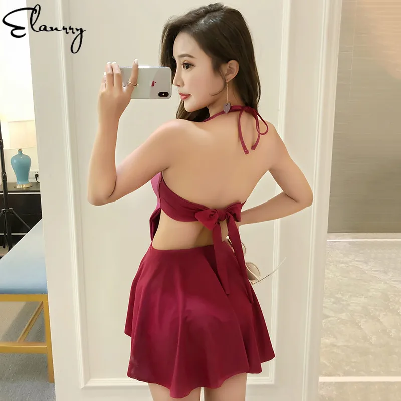 Новинка 2018 цельный женский купальник с открытой спиной сексуальный пуш ап летние