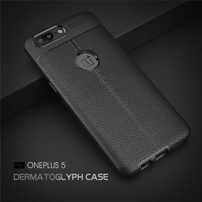 For Oneplus 5 Case Luxury PU Leather Soft TPU Protective Back Cover Coque Silicone One plus Phone Shell Capa |