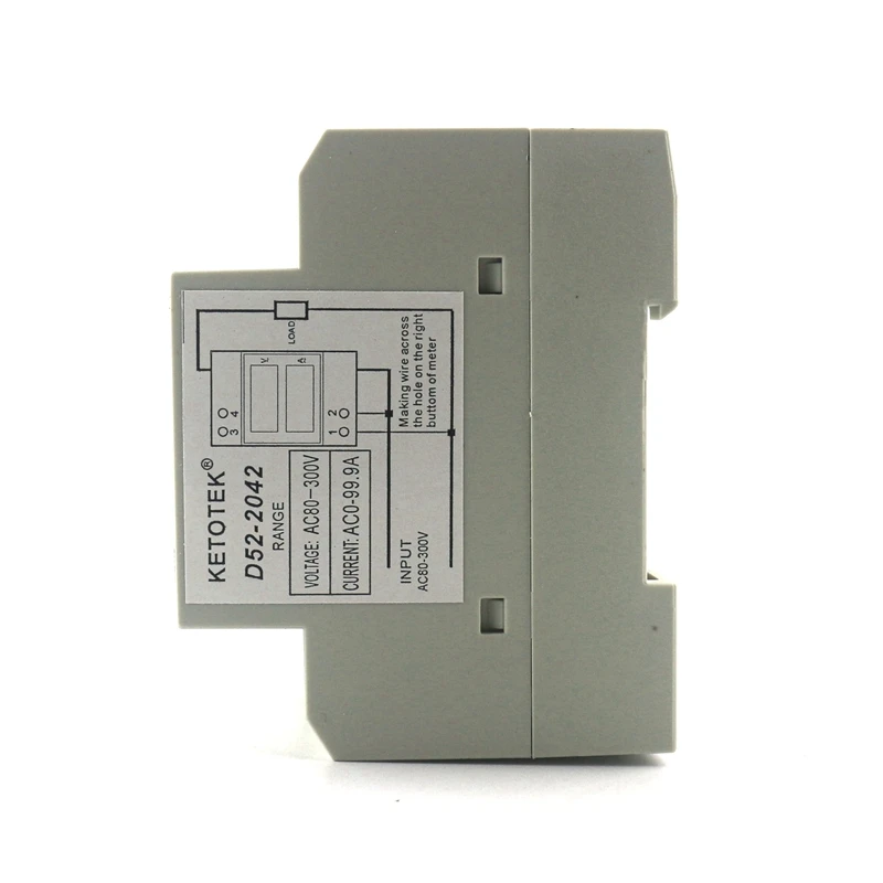 Din рейка AC80 300V AC200 450V 0 1 99.9A Напряжение Ток Панель тестер двойной светодиодный