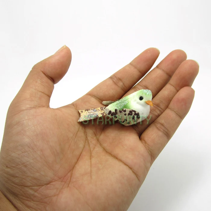 12 Шт./лот Красочные Мини Птицы Дети Ремесло Фотография Свадьбы Фестиваль DIY