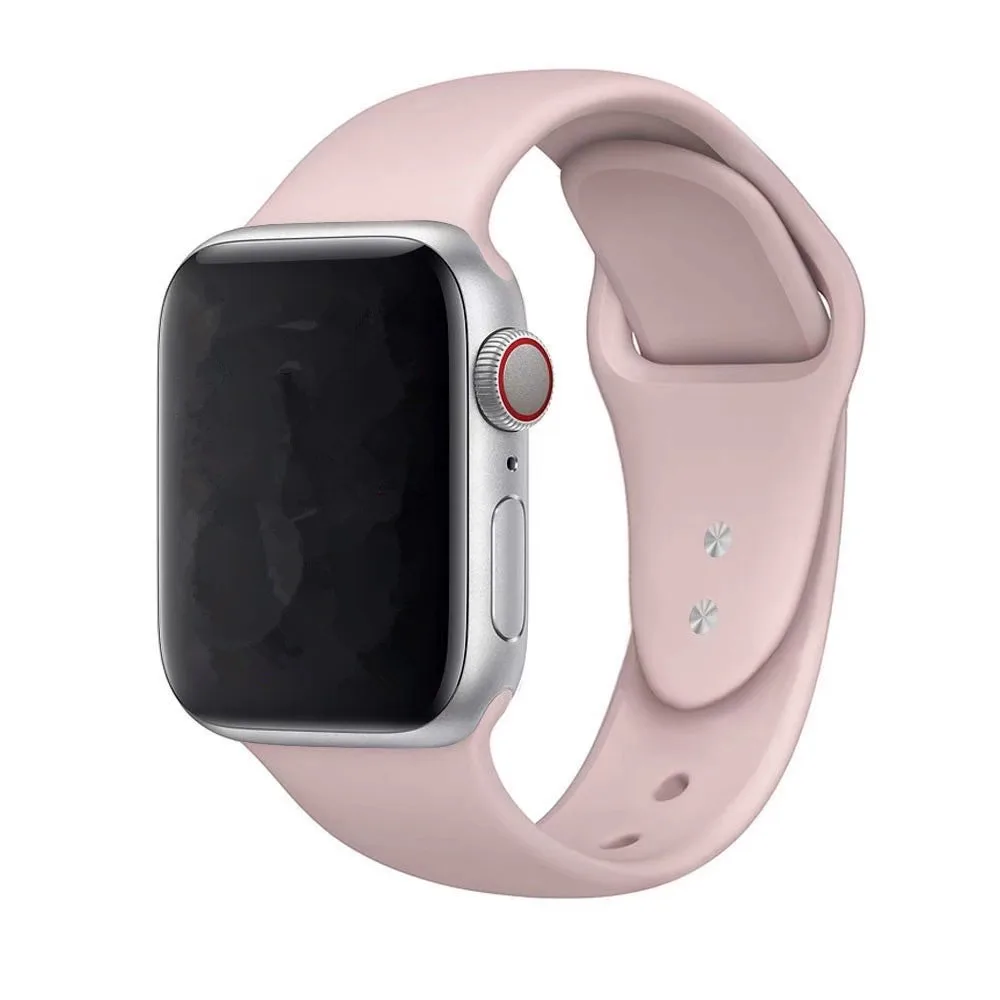 Ремешок для Apple Watch Series 4 3 2 38 мм 42 мягкий силиконовый дышащий сменный ремешок