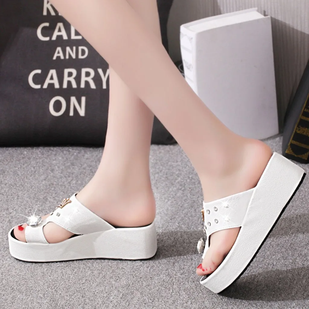 Шлепанцы SAGACE женские с открытым носком пикантные сандалии на платформе