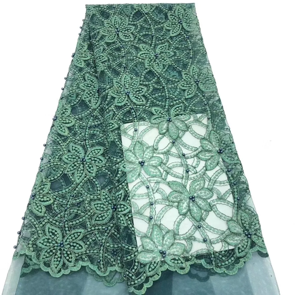 Peach 3D Lace Fabric 2019 Latest French Nigerian Laces High Quality African Beads For Wedding Dress 5yards | Дом и сад