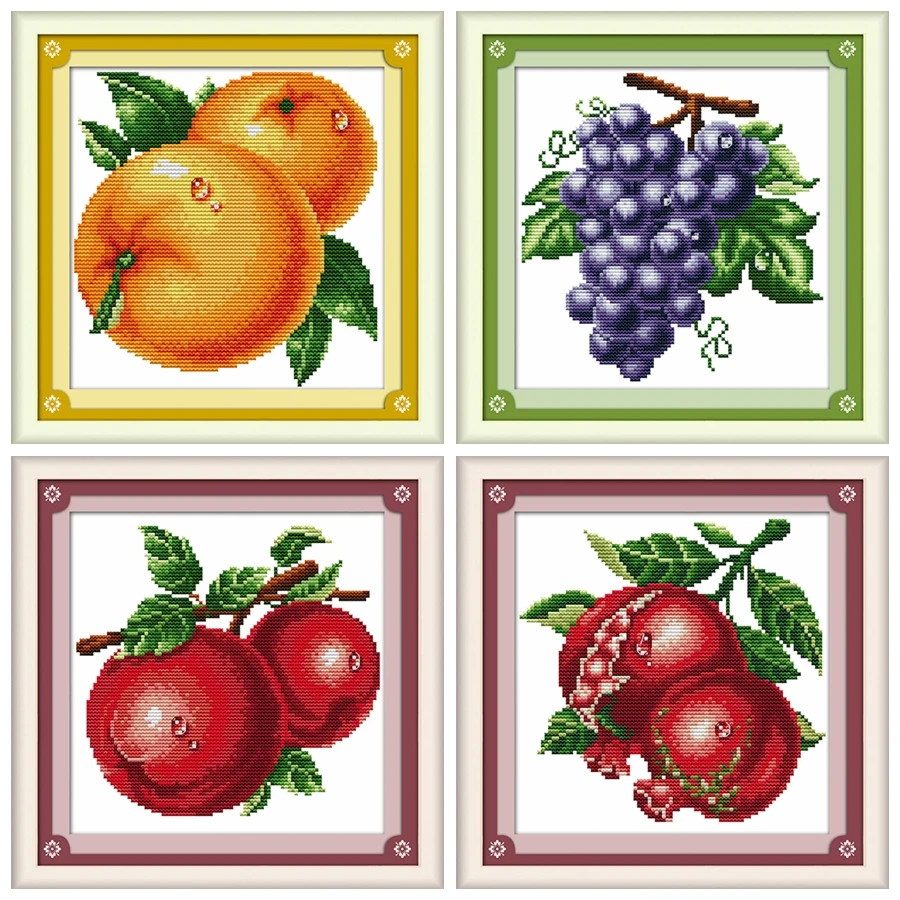 

Капля воды апельсины виноград Фрукты вышивка крестиком комплект фруктов по-прежнему Количество печати DMC color 14ct 11ct вышивка DIY ручной рукодел...