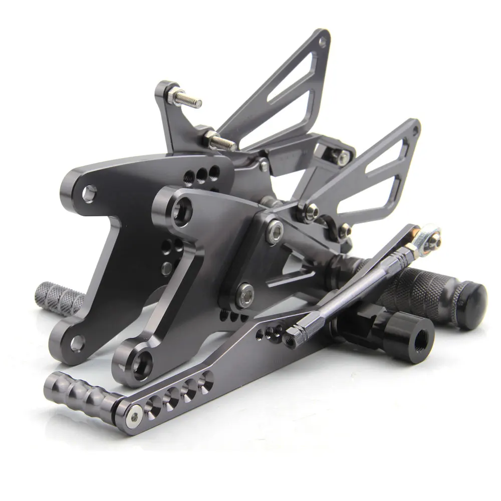 ЧПУ титановые Алюминиевые Регулируемые задние комплекты подножки для Yamaha YZF R1 2015