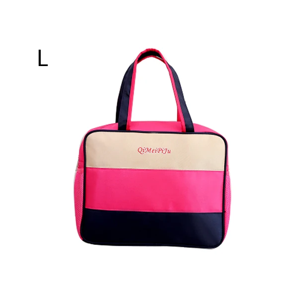 Wobag Большая вместительная сумка для багажа, Повседневная дорожная сумка, оксфордская Водонепроницаемая прошитая дорожная сумка, женская сумка для посадки - Цвет: Red L