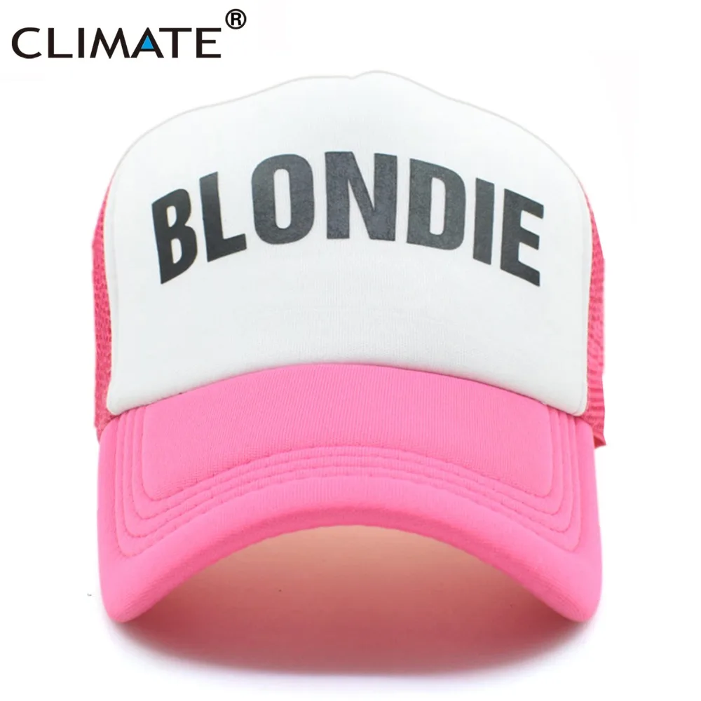 Климат BLONDIE домовой Бейсбол Кепки s шляпа девушки Для женщин Рок летом прохладный