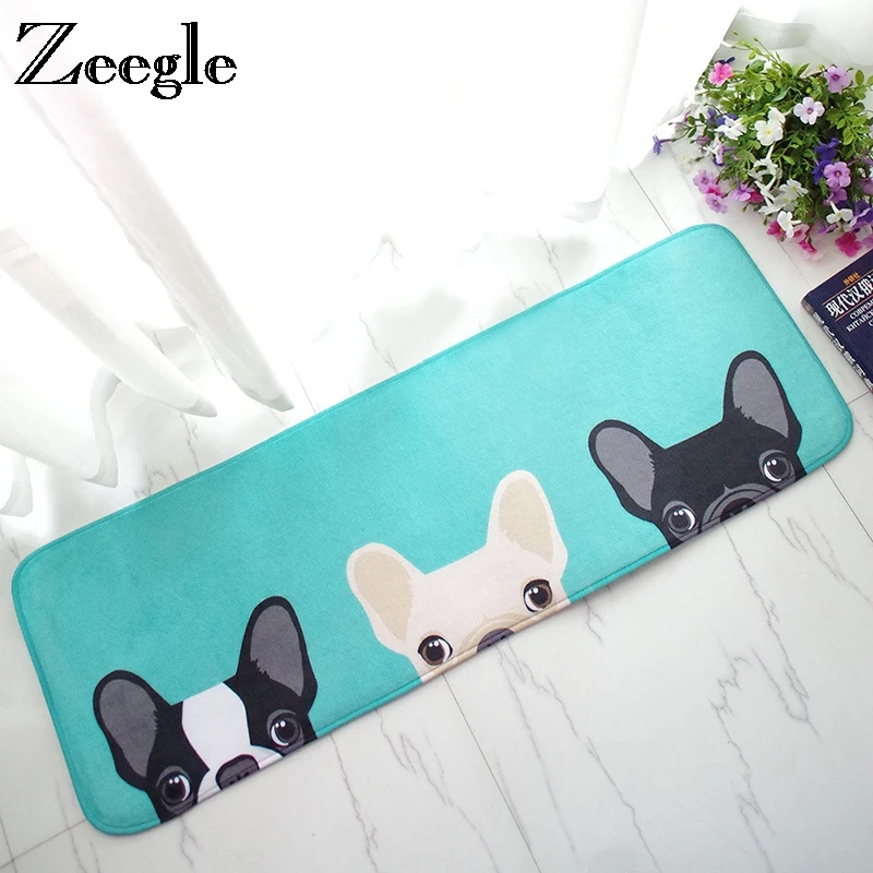 

Zeegle Dog Doormat Carpet For Children Home Floor Mat Living Room Area Eug Non-slip Kitchen Rug Baby Bedroom Mats Bedside Rugs