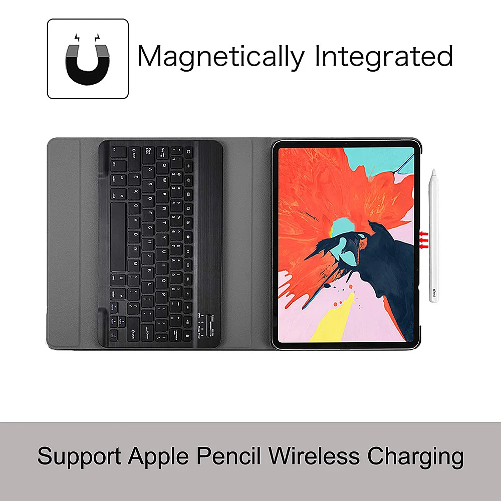 Для iPad Pro 11 чехол для клавиатуры Съемная Беспроводная клавиатура [поддержка