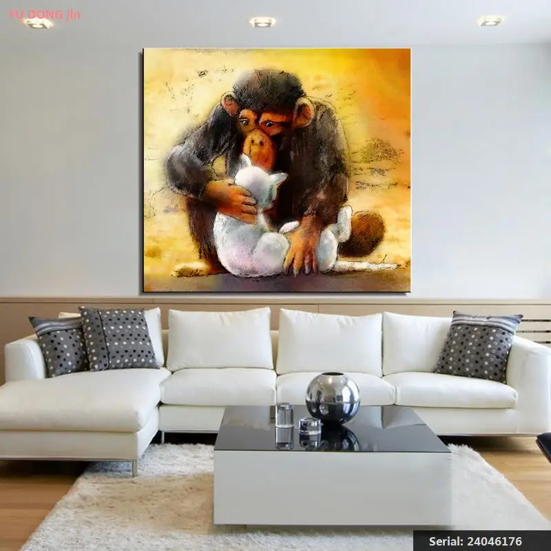 Animal Classical oil Painting Drawing art Spray Unframed Canvas gemstone iron miniature technical square miniature24046176 | Дом и сад