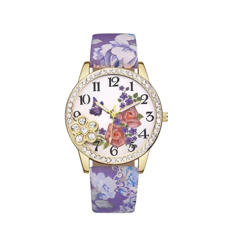 2018 Top Fashion Women Watches Female Clock Luxury Watch Neutral Flower Ladies Quartz Wrist Relogio 5FN | Наручные часы