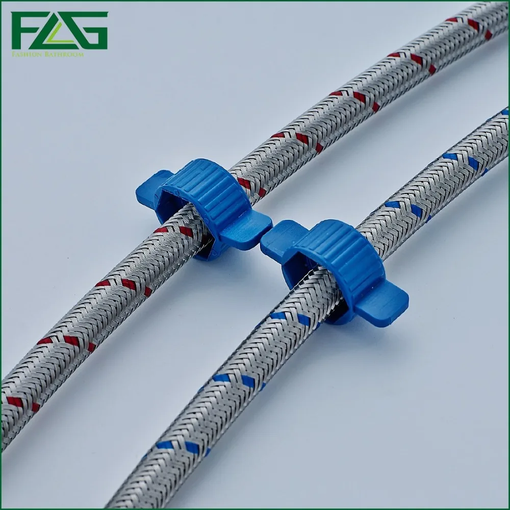 FLG Германия G3/8 &quot60 см 1 пара из нержавеющей стали гибкий смеситель для