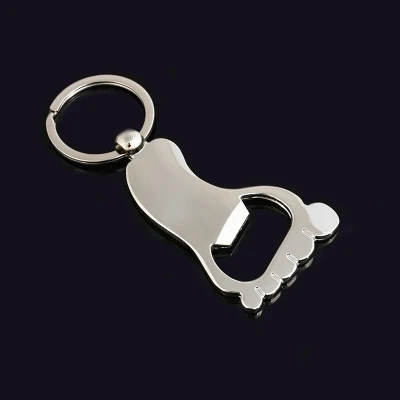 feet Акула ключ модель открывалка для бутылок Брелок Металлический цинковый сплав Подвеска для ключей ручной брелок в виде ступни подарок логотип на заказ 3 шт./лот - Цвет: feet
