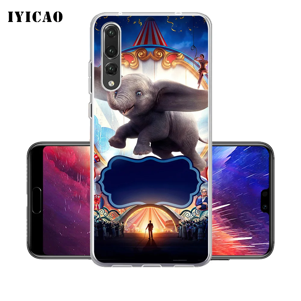 IYICAO Dumbo 2019 Мягкий силиконовый чехол для телефона Huawei P30 P20 Pro P10 P9 P8 Lite P Smart TPU |