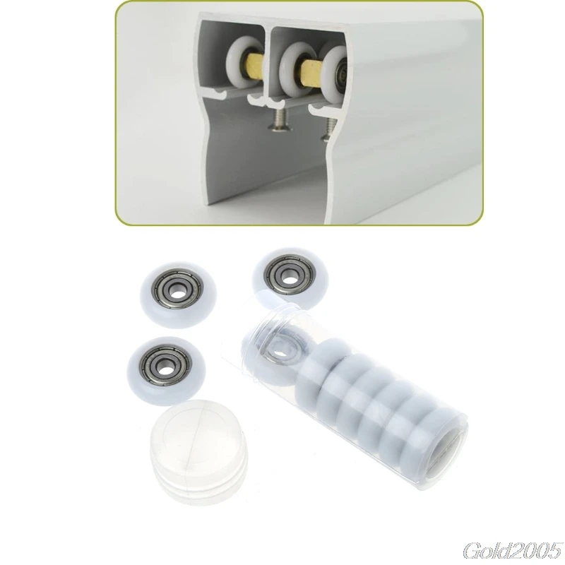 10 Pcs 5x23x7.3mm Nylon Plastic Carbon Steel Bearings Pulley Wheels Embedded Groove G08 Whosale&DropShip | Обустройство дома