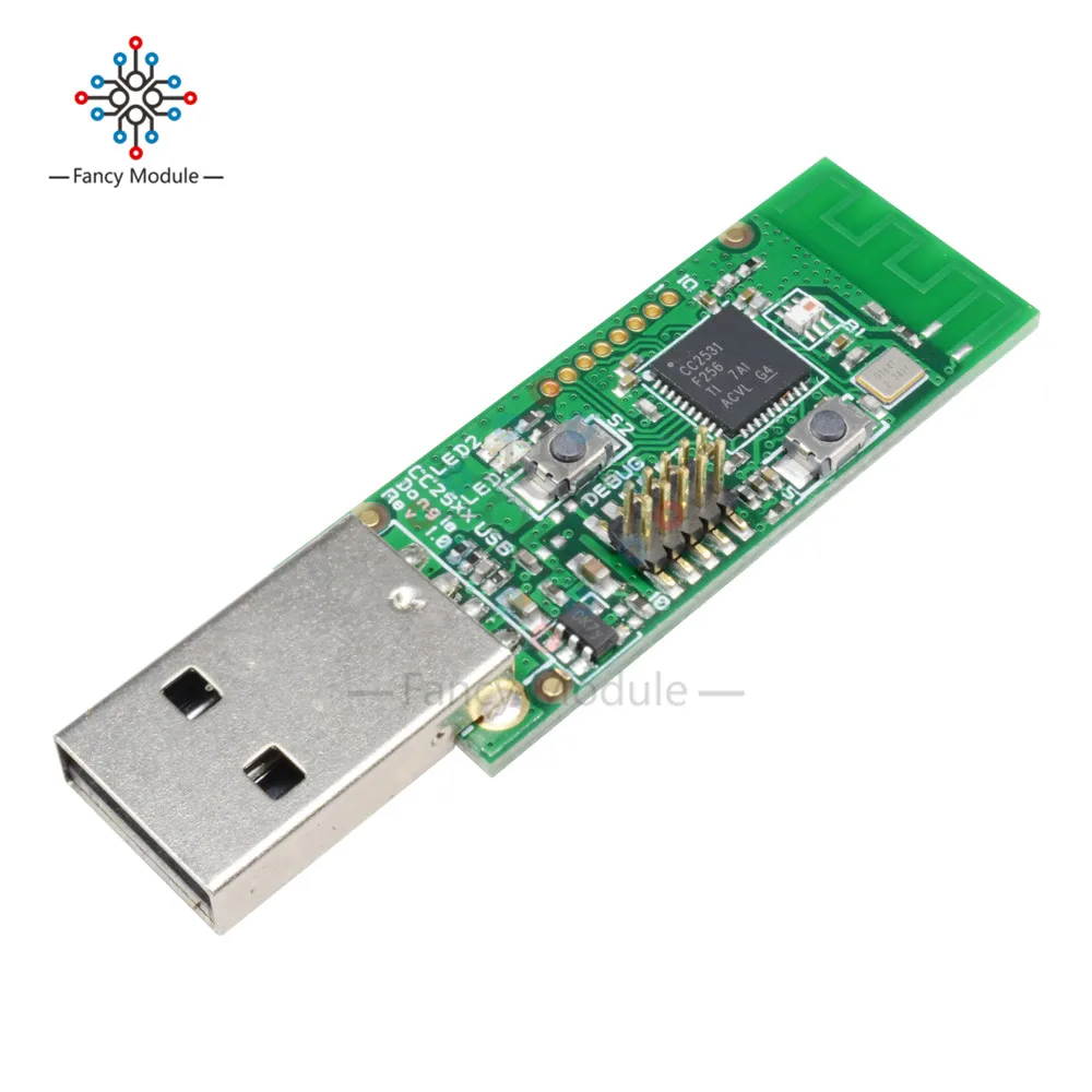 

Беспроводной анализатор протоколов Zigbee CC2531, модуль анализатора протоколов, USB-интерфейс, ключ захвата пакетов