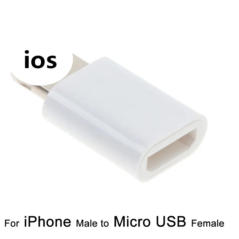 1 шт. соединитель Мужской к Micro USB Женский адаптер для зарядки конвертер адаптер для iPhone