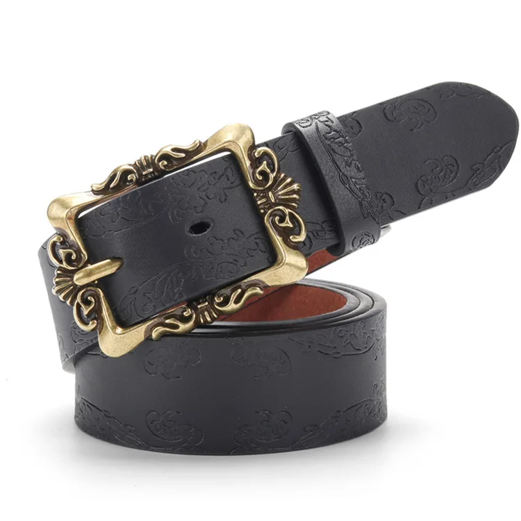 2019 Для женщин ремень из натуральной кожи для женский Pin модная обувь с пряжкой