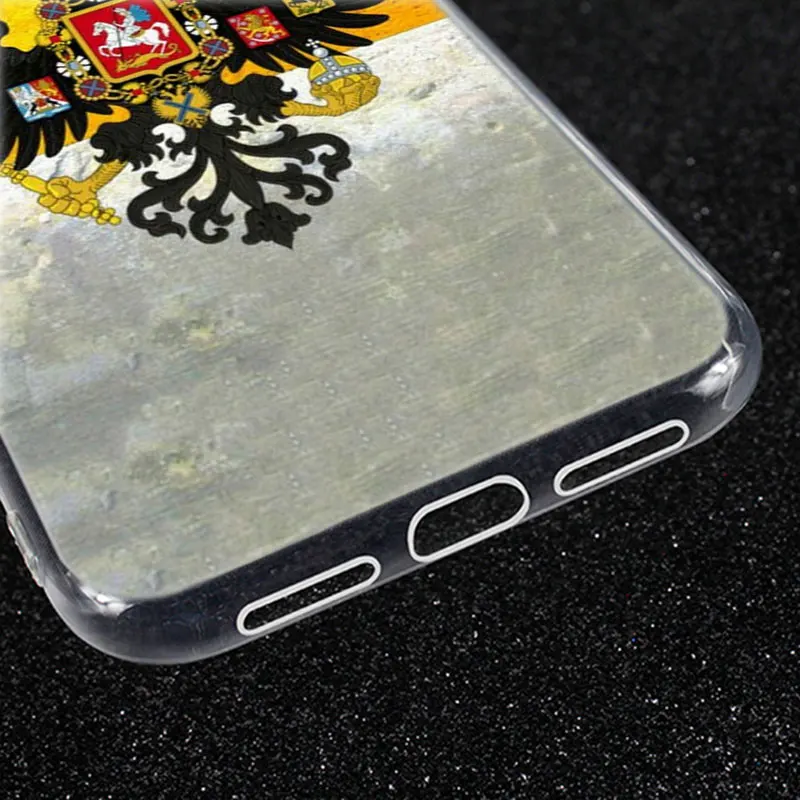 Горячий флаг России эмблема модный силиконовый чехол для Apple IPhone 11 Pro XS Max X XR 7 8 6 6s