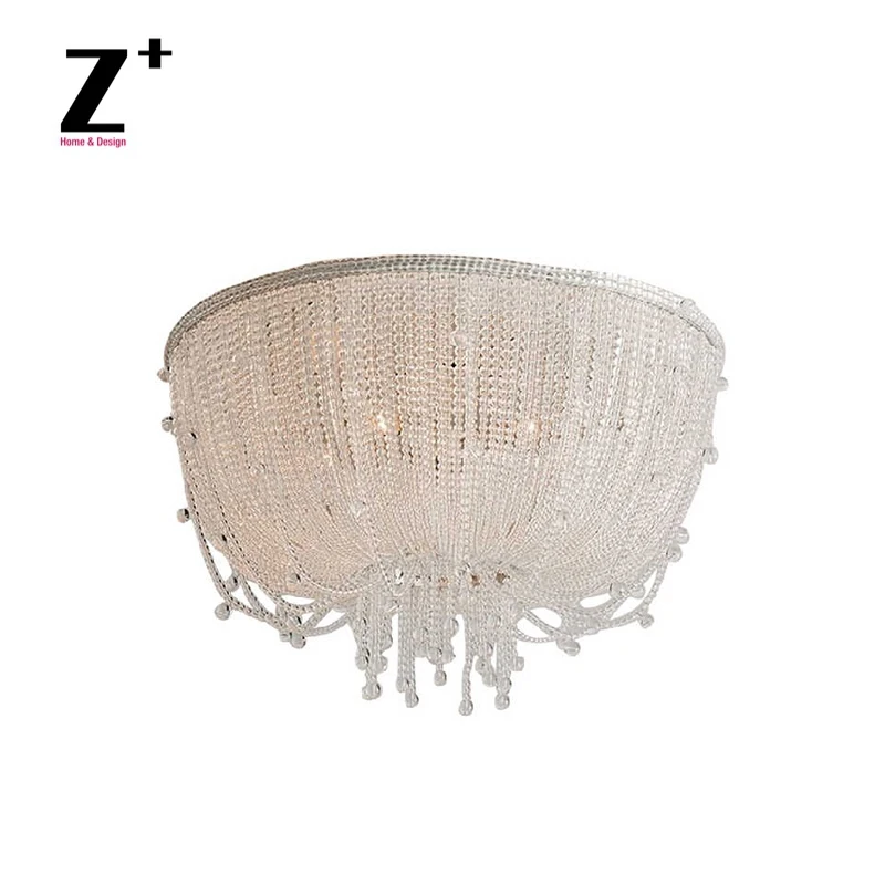 

Genevieve K9 Crystal Beads Frosted Beads Cascade of Water Ceiling Lamp Flushmount