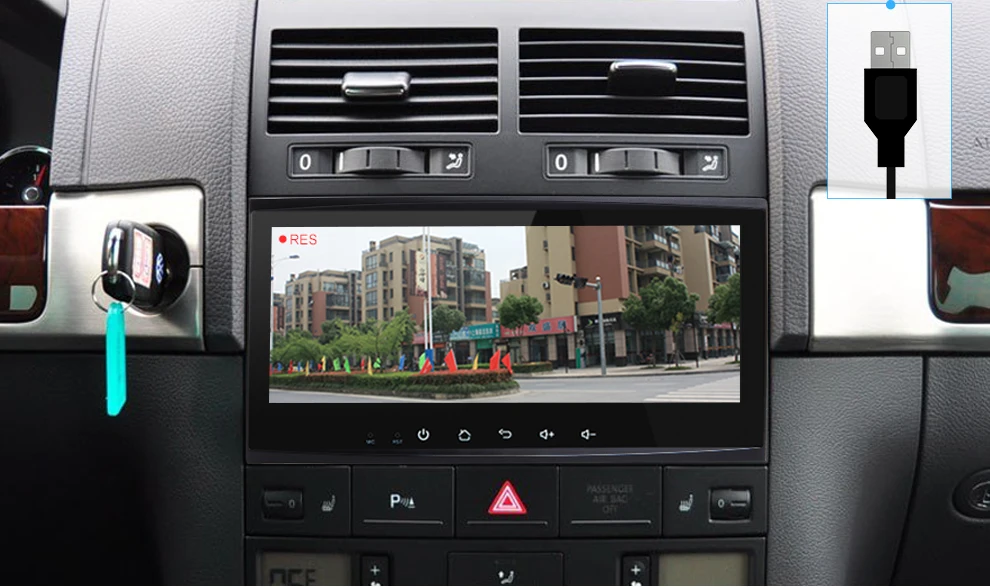 Navivox 8.8'2 дин GPS навигации стерео аудио плеер Android 7.1.1 4 ядра для Touareg старый ram2g автомобиля Радио GPS навигации