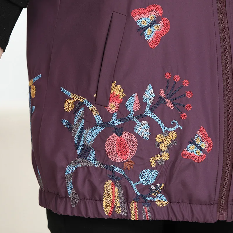 

Large Size 5XL 2019 Autumn New Women's Vest Jacket Autumn Sleeveless Casual Vintage Lady Waistcoat Female Fashion Outerwear M155