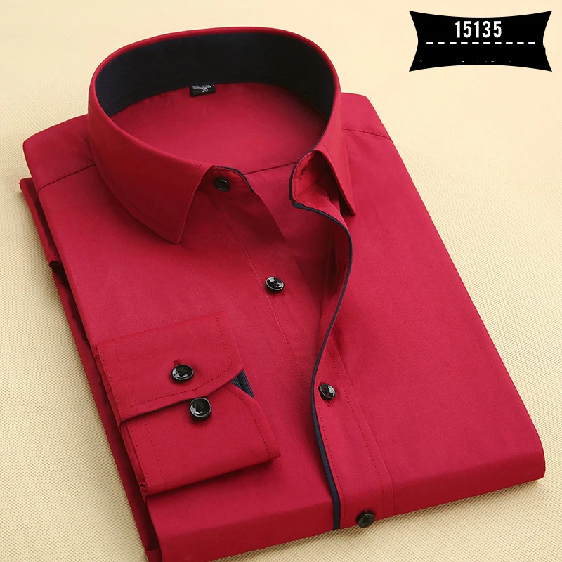 Бесплатная доставка camisa masculina 11 видов цветов S 5XL 2015 модная тонкая рубашка с