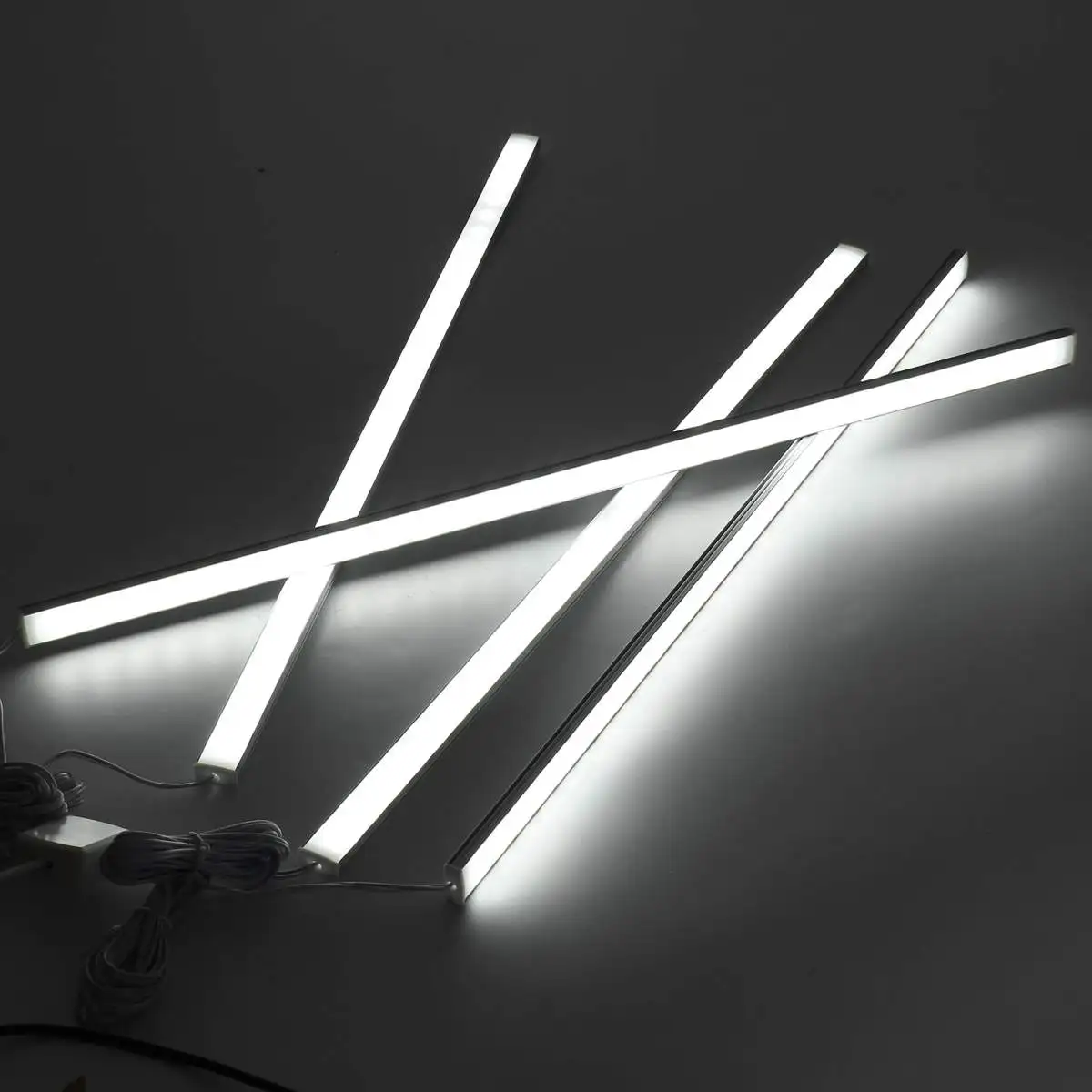 Холодный белый Супер яркий 4 шт. 50 см 5730SMD 30 Светодиодная подсветка под шкаф комплект 1000LM 10 Вт Светодиодные ленты светильник для до лампа для кухни, гардероба, шкафа - Испускаемый цвет: Холодный белый