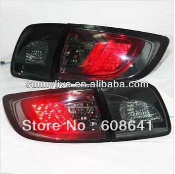 Для MAZDA 3 три светодиодный задний фонарь 2003 11 год все черный дым SN Тип|for mazda 3|led tail