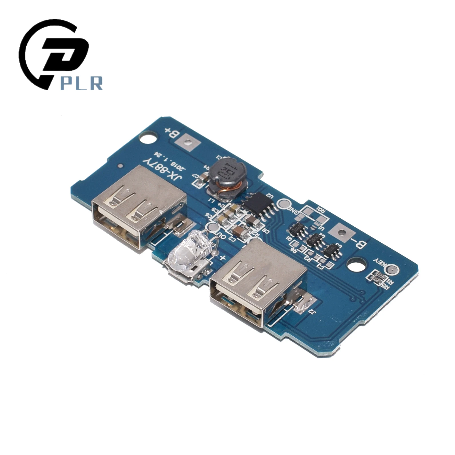 18650 Двойной Micro USB 3 7 в до 5 В 2A повышающий Мобильный Внешний аккумулятор DIY зарядное