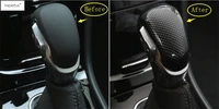 lapetus carbon fiber style interior for vauxhall opel mokka buick encore 2013 2019 gear shift handle knob decor cover trim