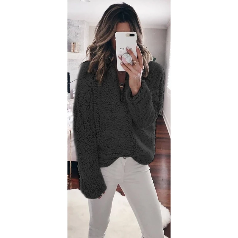 Women Sweaters Pullovers 2018 Autumn Knitted Long Sleeve Tops Casual Fluffy Mohair Sweater Sexy Warm Jumper Femme Clothes | Женская