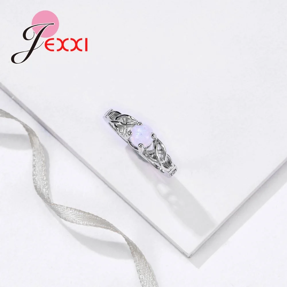 Корейское роскошное элегантное женское кольцо с белым опалом серебро 925 пробы