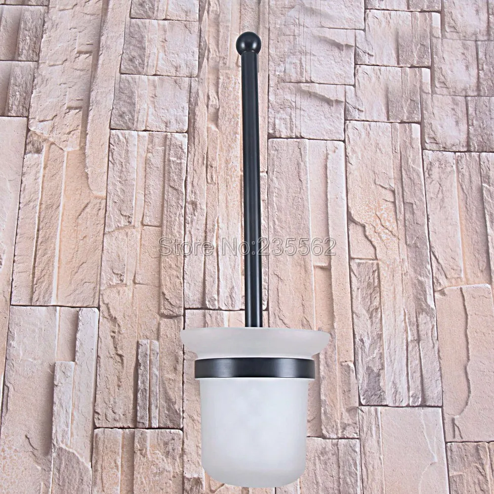 Аксессуары для ванной комнаты настенный черный латунный держатель туалетной