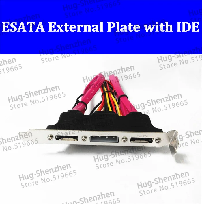 ПК DIY SATA в eSATA с 4Pin IDE Molex блок питания адаптер конвертер карты полный профиль
