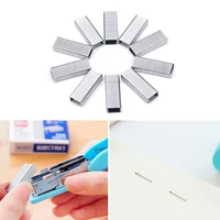 hot selling 1pack 10mm creative silver stainless steel staples office binding supplies