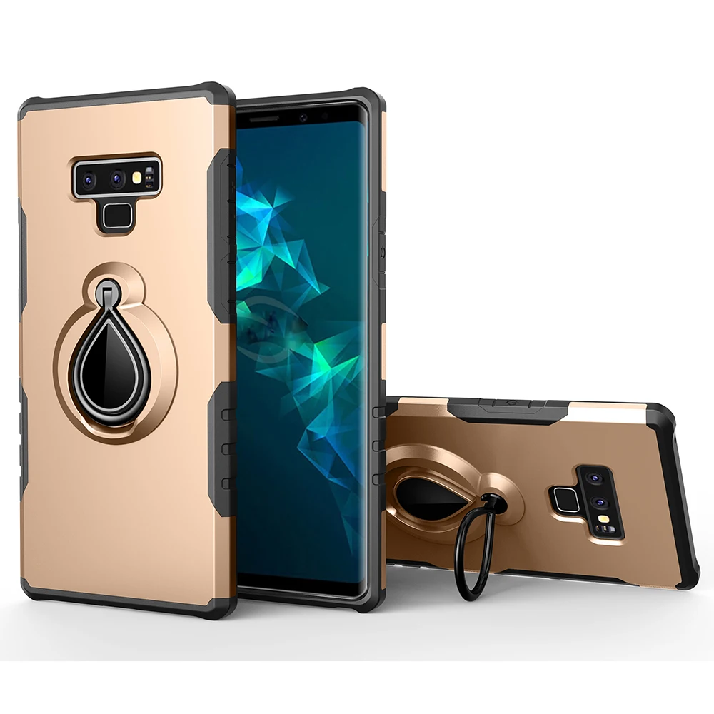 Броня подставка чехол для samsung Galaxy A3 A5 A7 A8 Магнитный палец кольцо Duty Hybrid Пластик ударопрочный телефон крышка