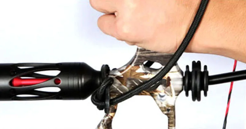 Ремешок на запястье для стрельбы из лука регулируемый парашютный шнур с чёрным