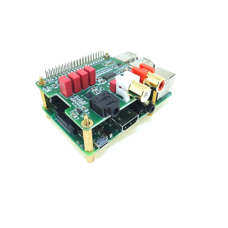 Raspberry Pi DAC Плата расширения PCM5122 HIFI аудио модуль совместимый w/Raspberry Pi 3 Model B+(Plus), 3B, 2B, B