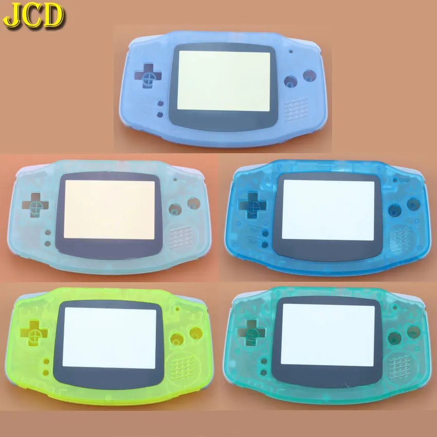 JCD 1 шт. светящийся полный комплект корпуса для консоли GBA защитная крышка +