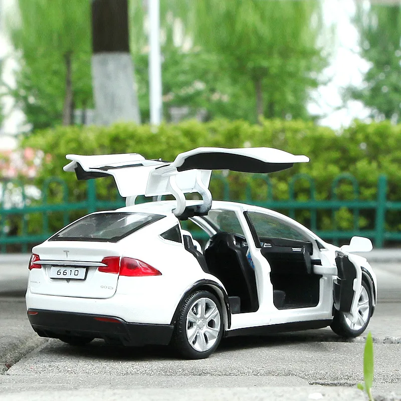 1:32 Tesla MODELX90 детские игрушки x90 модель автомобиля ограниченная распродажа
